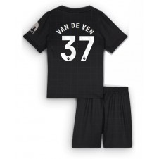 Tottenham Hotspur Micky van de Ven #37 Bortedraktsett Barn 2025-26 Kortermet (+ korte bukser)